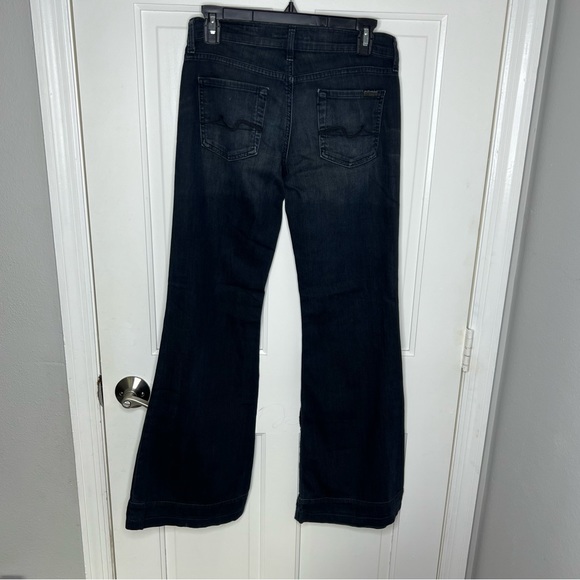 7 for all mankind women’s jeans size 26 flared bottom low rise ginger - Picture 6 of 12